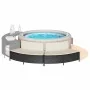 Bancos de bañera hidromasaje con cojines 2 uds ratán PE negro de , Accesorios para piscinas y spa - Ref: Foro24-365618, Preci...