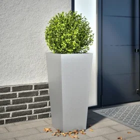 Jardinera de acero inoxidable 35x35x75 cm by , Pots and planters - Ref: Foro24-851090, Price: 69,14 €, Discount: %