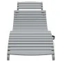 Tumbona de madera maciza de acacia gris 184x55x64 cm by , Loungers - Ref: Foro24-363279, Price: 159,79 €, Discount: %
