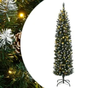 Árbol de Navidad artificial estrecho con 300 LEDs 210 cm de , Arboles de navidad - Ref: Foro24-3315781, Precio: 98,88 €, Desc...