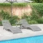 Tumbonas 2 unidades madera maciza acacia gris 184x55x64 cm de , Tumbonas - Ref: Foro24-3155468, Precio: 309,01 €, Descuento: %