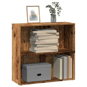 Estantería madera de ingeniería color envejecido 80x30x77 cm by , Bookcases and shelves - Ref: Foro24-857929, Price: 39,08 €,...