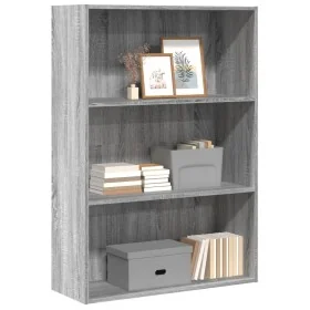 Estantería de madera de ingeniería gris Sonoma 80x30x114 cm by , Bookcases and shelves - Ref: Foro24-857936, Price: 53,60 €, ...