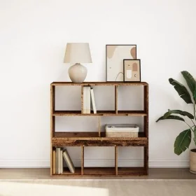 Estantería/divisor de espacios madera envejecida 100x33x94,5 cm by , Bookcases and shelves - Ref: Foro24-854479, Price: 79,50...