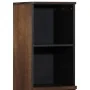 Aparador de madera maciza de mango marrón 38x34x160 cm de , Taquillas y armarios de almacenamiento - Ref: Foro24-377546, Prec...