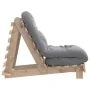 Futón sofá cama con colchón madera maciza de pino 60x206x11 cm de , Futones - Ref: Foro24-846746, Precio: 153,32 €, Descuento: %