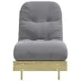 Futón sofá cama con colchón madera impregnada pino 60x206x11 cm de , Futones - Ref: Foro24-846750, Precio: 164,62 €, Descuent...