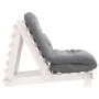 Futón sofá cama con colchón madera maciza blanco 70x206x11 cm de , Futones - Ref: Foro24-846752, Precio: 194,06 €, Descuento: %
