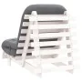 Futón sofá cama con colchón madera maciza blanco 70x206x11 cm de , Futones - Ref: Foro24-846752, Precio: 194,06 €, Descuento: %