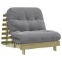 Futón sofá cama con colchón madera impregnada pino 90x206x11 cm de , Futones - Ref: Foro24-846765, Precio: 206,39 €, Descuent...