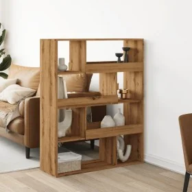 Separador de ambientes madera roble artisian 100x33x125,5 cm by , Bookcases and shelves - Ref: Foro24-3309491, Price: 131,27 ...