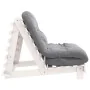Futón sofá cama con colchón madera maciza blanco 100x206x11 cm de , Futones - Ref: Foro24-846767, Precio: 243,63 €, Descuento: %