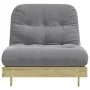 Futón sofá cama con colchón madera impregnada pino 90x206x11 cm de , Futones - Ref: Foro24-846765, Precio: 206,39 €, Descuent...