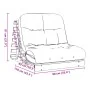 Futón sofá cama con colchón madera impregnada pino 90x206x11 cm de , Futones - Ref: Foro24-846765, Precio: 206,39 €, Descuent...