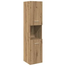 Armario pared baño madera ingeniería roble artisian 30x30x130cm by , bathroom vanities - Ref: Foro24-856222, Price: 74,00 €, ...