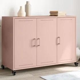Aparador de acero rosa 100,5x39x72 cm de , Aparadores - Ref: Foro24-846681, Precio: 190,60 €, Descuento: %