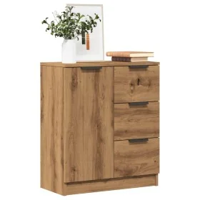 Aparador de madera de ingeniería roble artisan 60x30x70 cm by , Sideboards - Ref: Foro24-856837, Price: 103,90 €, Discount: %