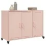 Aparador de acero rosa 100,5x39x72 cm by , Sideboards - Ref: Foro24-846681, Price: 190,60 €, Discount: %