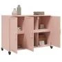 Aparador de acero rosa 100,5x39x72 cm by , Sideboards - Ref: Foro24-846681, Price: 190,60 €, Discount: %