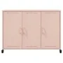 Aparador de acero rosa 100,5x39x72 cm by , Sideboards - Ref: Foro24-846681, Price: 190,60 €, Discount: %