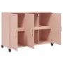 Aparador de acero rosa 100,5x39x72 cm by , Sideboards - Ref: Foro24-846681, Price: 190,60 €, Discount: %
