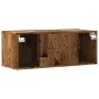 Mueble de pared de TV madera ingeniería envejecida 80x30x30 cm de , Muebles TV - Ref: Foro24-856016, Precio: 48,90 €, Descuen...