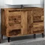 Mueble de lavabo madera ingeniería envejecida 80x33x60 cm by , bathroom vanities - Ref: Foro24-857129, Price: 99,57 €, Discou...