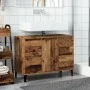 Mueble de lavabo madera ingeniería envejecida 80x33x60 cm by , bathroom vanities - Ref: Foro24-857129, Price: 99,57 €, Discou...