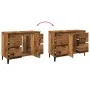 Mueble de lavabo madera ingeniería envejecida 80x33x60 cm by , bathroom vanities - Ref: Foro24-857129, Price: 99,57 €, Discou...