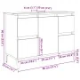 Mueble de lavabo madera ingeniería envejecida 80x33x60 cm by , bathroom vanities - Ref: Foro24-857129, Price: 99,57 €, Discou...