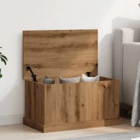 Caja de almacenaje madera ingeniería roble artisan 70x40x38 cm de , Baúles de almacenamiento - Ref: Foro24-857162, Precio: 81...