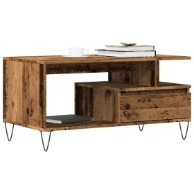 Mesa de centro madera ingeniería madera envejecida 90x49x45 cm de , Mesas de centro - Ref: Foro24-857452, Precio: 91,33 €, De...