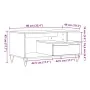 Mesa de centro madera ingeniería madera envejecida 90x49x45 cm de , Mesas de centro - Ref: Foro24-857452, Precio: 91,33 €, De...
