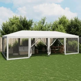 Carpa para fiestas con 12 paredes de malla HDPE blanco 8x4 m by , Tents and gazebos - Ref: Foro24-4010071, Price: 207,72 €, D...
