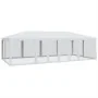Carpa para fiestas con 12 paredes de malla HDPE blanco 8x4 m de , Carpas y cenadores - Ref: Foro24-4010071, Precio: 207,72 €,...