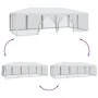 Carpa para fiestas con 12 paredes de malla HDPE blanco 8x4 m de , Carpas y cenadores - Ref: Foro24-4010071, Precio: 207,72 €,...