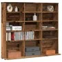Mueble de CD madera de ingeniería envejecida 100x23x89,5 cm de , Almacenamiento para CD y DVD - Ref: Foro24-856000, Precio: 7...