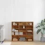 Mueble de CD madera de ingeniería envejecida 100x23x89,5 cm de , Almacenamiento para CD y DVD - Ref: Foro24-856000, Precio: 7...