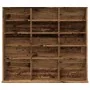 Mueble de CD madera de ingeniería envejecida 100x23x89,5 cm de , Almacenamiento para CD y DVD - Ref: Foro24-856000, Precio: 7...