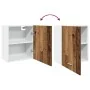 Armario colgante 2 uds madera ingeniería envejecida 50x31x60 cm de , Armarios de cocina - Ref: Foro24-856113, Precio: 88,94 €...