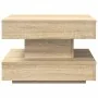 Mesa de centro giratoria 360 grados roble sonoma 50x50x34,5 cm by , Coffee table - Ref: Foro24-858472, Price: 56,46 €, Discou...