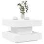 Mesa de centro giratoria 360 grados blanco 50x50x34,5 cm de , Mesas de centro - Ref: Foro24-858470, Precio: 71,12 €, Descuent...