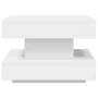 Mesa de centro giratoria 360 grados blanco 50x50x34,5 cm de , Mesas de centro - Ref: Foro24-858470, Precio: 71,12 €, Descuent...