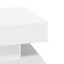 Mesa de centro giratoria 360 grados blanco 50x50x34,5 cm de , Mesas de centro - Ref: Foro24-858470, Precio: 71,12 €, Descuent...