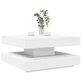 Mesa de centro giratoria 360 grados blanco 70x70x34,5 cm by , Coffee table - Ref: Foro24-858479, Price: 78,21 €, Discount: %