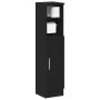 Mueble de baño con portarrollos negro 20,5x22x90 cm de , Muebles de baño - Ref: Foro24-858498, Precio: 39,00 €, Descuento: %