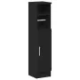 Mueble de baño con portarrollos negro 20,5x22x90 cm de , Muebles de baño - Ref: Foro24-858498, Precio: 39,00 €, Descuento: %