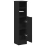 Mueble de baño con portarrollos negro 20,5x22x90 cm de , Muebles de baño - Ref: Foro24-858498, Precio: 39,00 €, Descuento: %