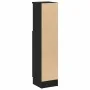 Mueble de baño con portarrollos negro 20,5x22x90 cm de , Muebles de baño - Ref: Foro24-858498, Precio: 39,00 €, Descuento: %