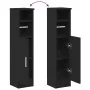Mueble de baño con portarrollos negro 20,5x22x90 cm de , Muebles de baño - Ref: Foro24-858498, Precio: 39,00 €, Descuento: %